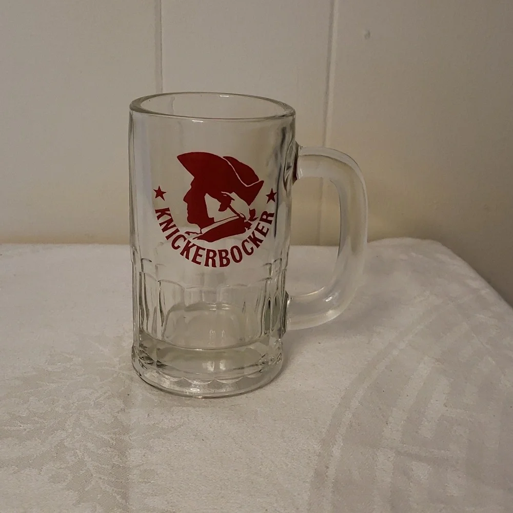 Vintage Ruppert Knickerbocker Glass Beer Mug